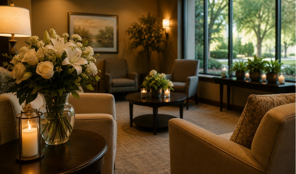 Comforting setting reflecting ongoing family support from funeral homes Nowata, OK.